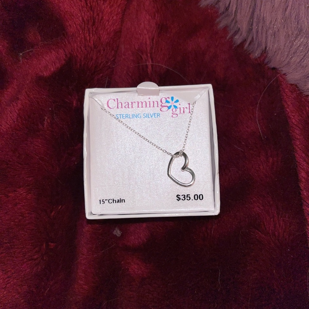 Silver Heart Pendant Necklace